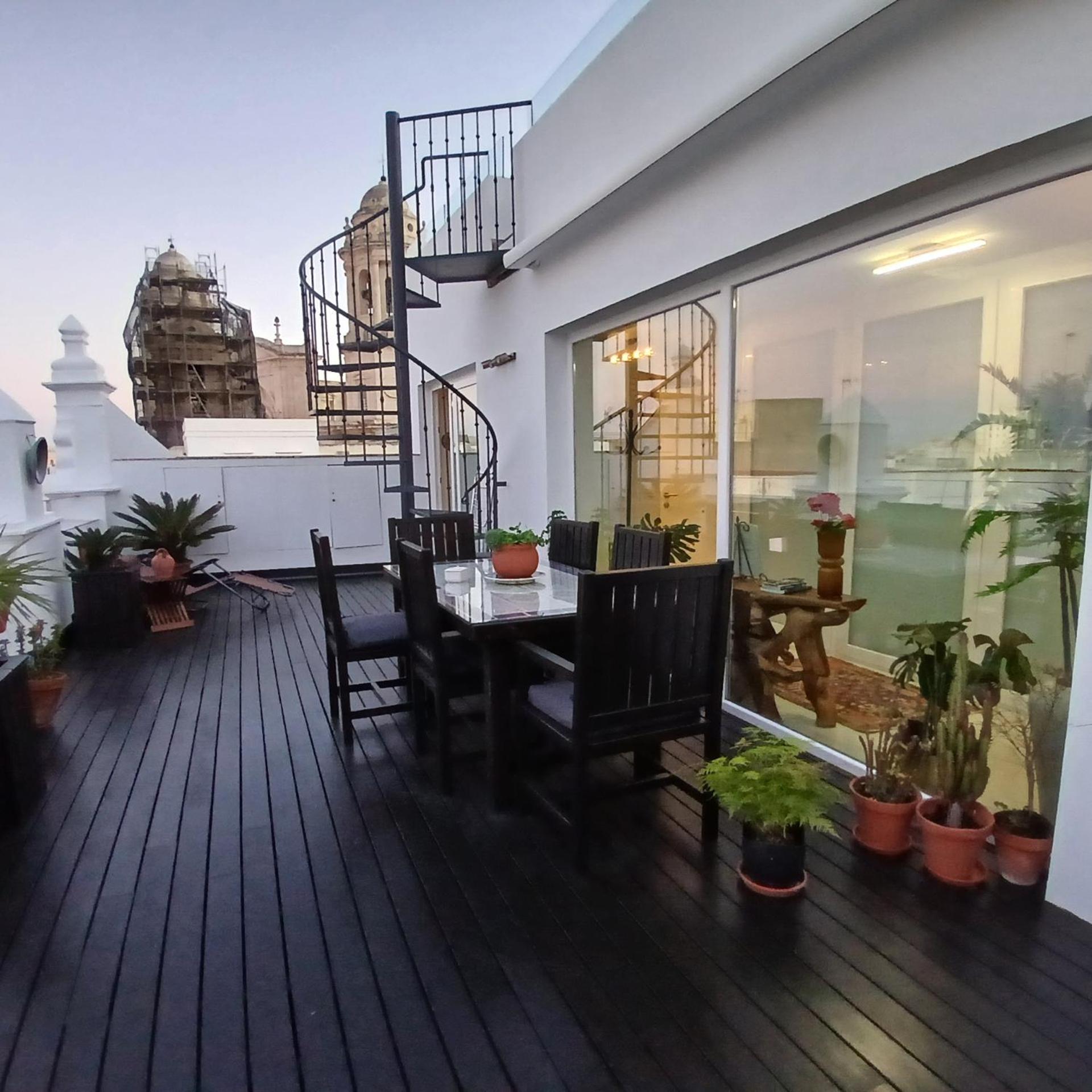 카디스 ***** Attic With Impressive Views And Jacuzzi 아파트 외부 사진