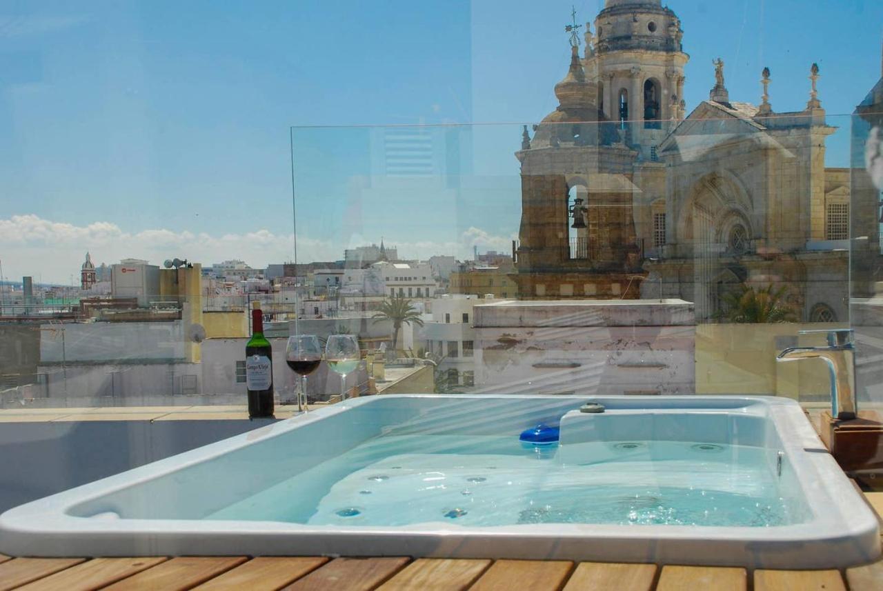 카디스 ***** Attic With Impressive Views And Jacuzzi 아파트 외부 사진