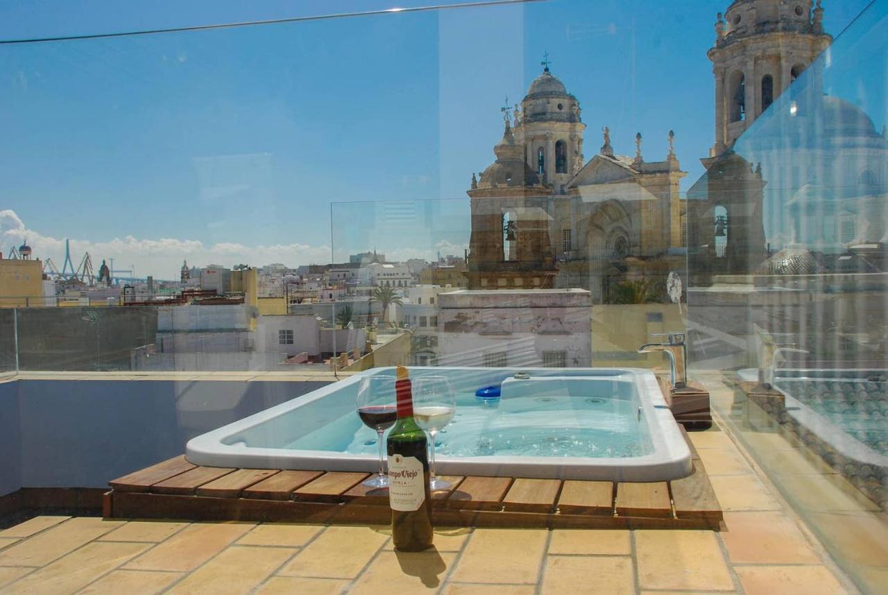 카디스 ***** Attic With Impressive Views And Jacuzzi 아파트 외부 사진