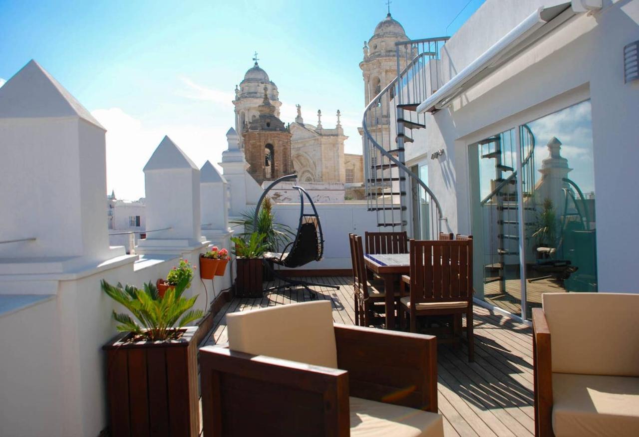 카디스 ***** Attic With Impressive Views And Jacuzzi 아파트 외부 사진
